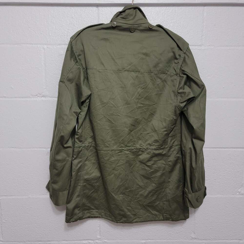 Vintage French Army Field Jacket Canvas Pockets Fits S/M Military - Picture 3 of 10